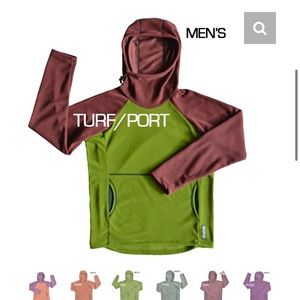 Melanzana micro grid fleece in port/thyme